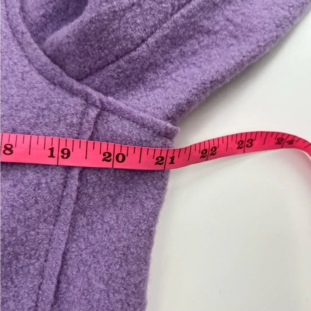 J. Crew The Daphne Topcoat in Italian Boiled Wool in Lavender Sz 10 - Picture 8 of 11